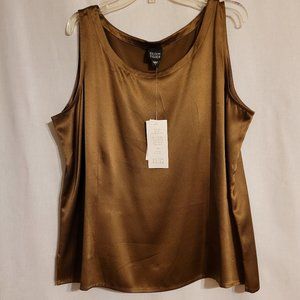 Eileen Fisher Silk Brown Tank Top